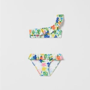 Zara KIDS/ FLORAL BIKINI size 11-12